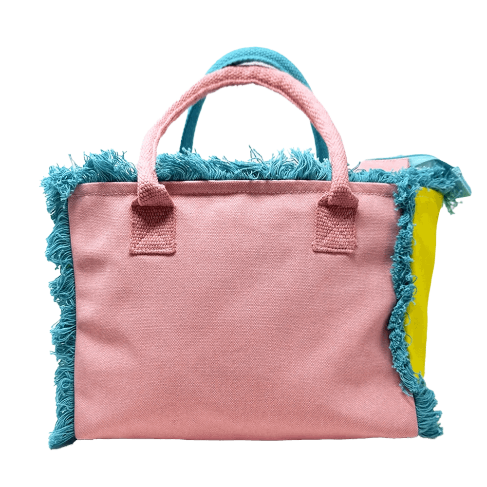 BORSA MEDIA MIDDLE CRAZY TIFFANI LATO ROSA FRONTALE