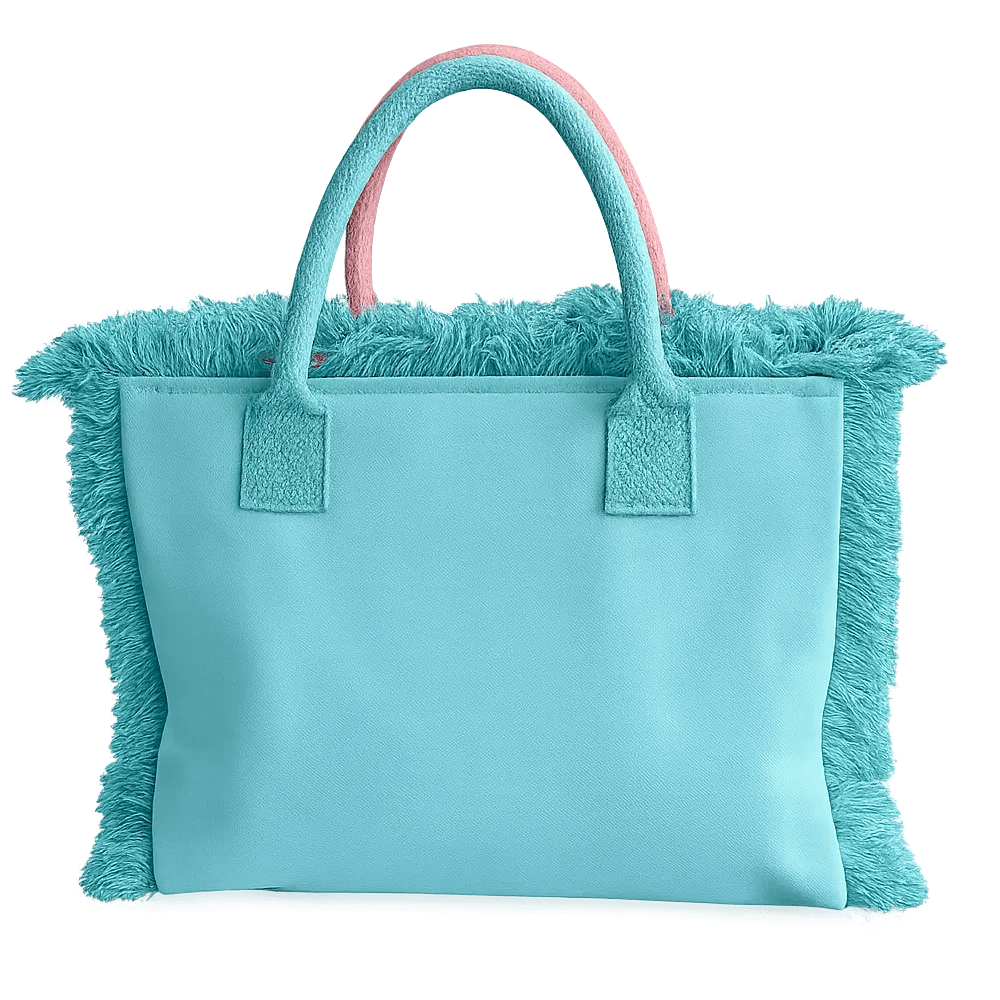 BORSA MIDDLE CRAZI TIFFANI LATO AZZURRO FRONTALE