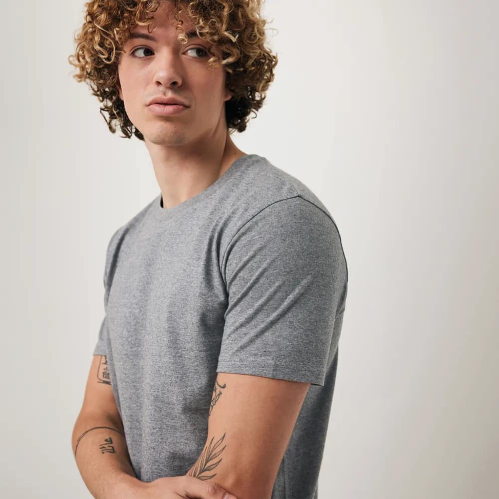 T-SHIRT LIGHT HEATHER ANTRACITE