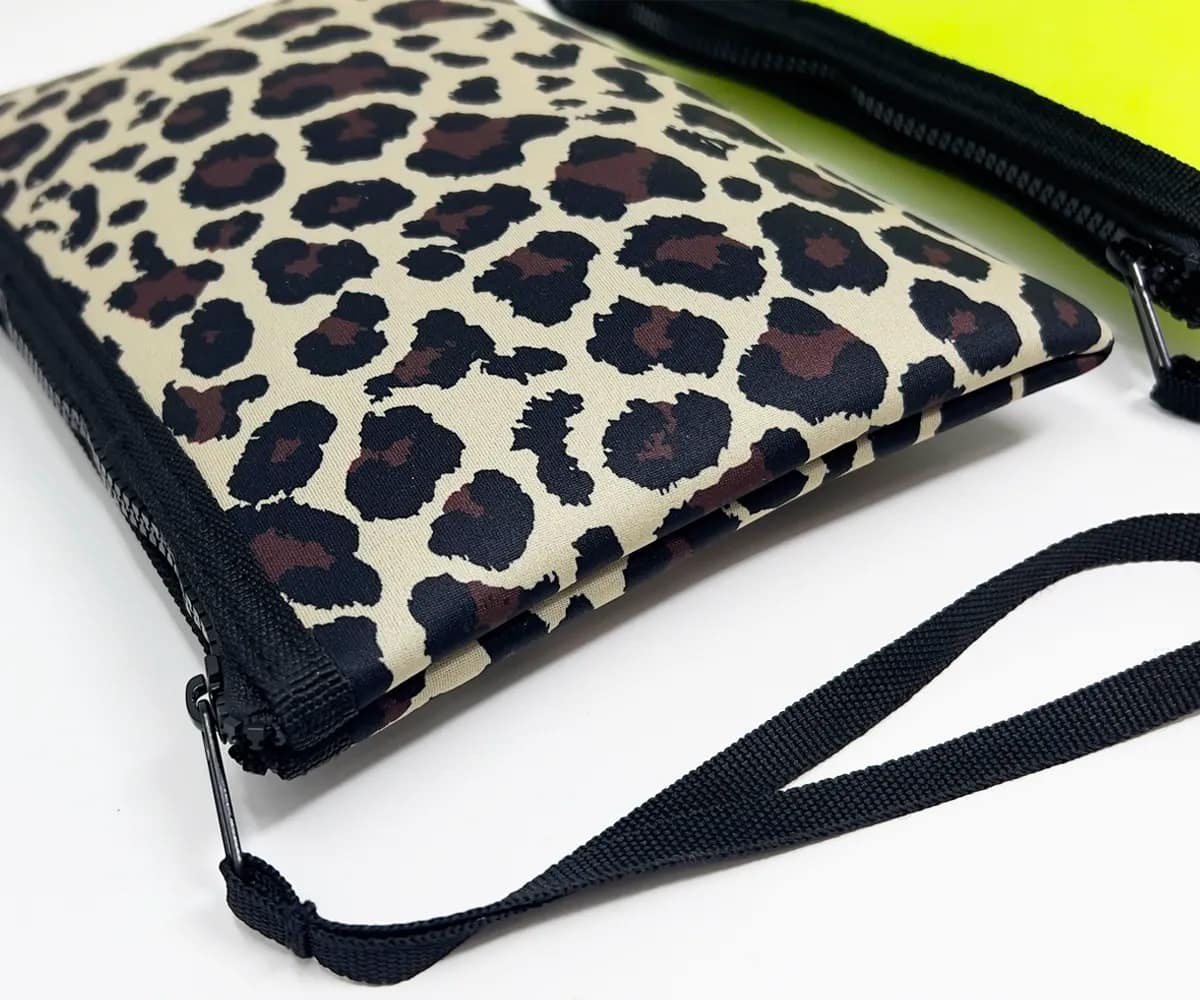 Tessuto esterno pochette animalier