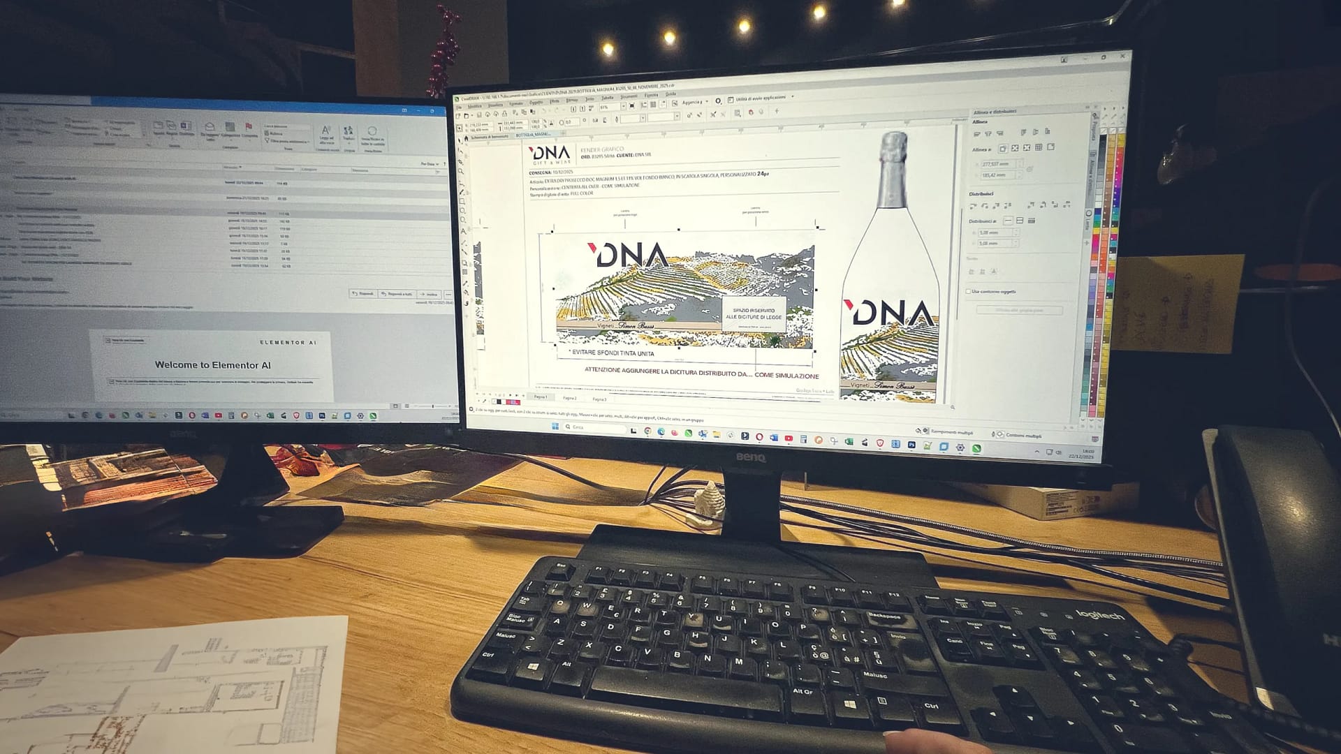 ELABORAZIONE GRAFICA MONITOR DNA