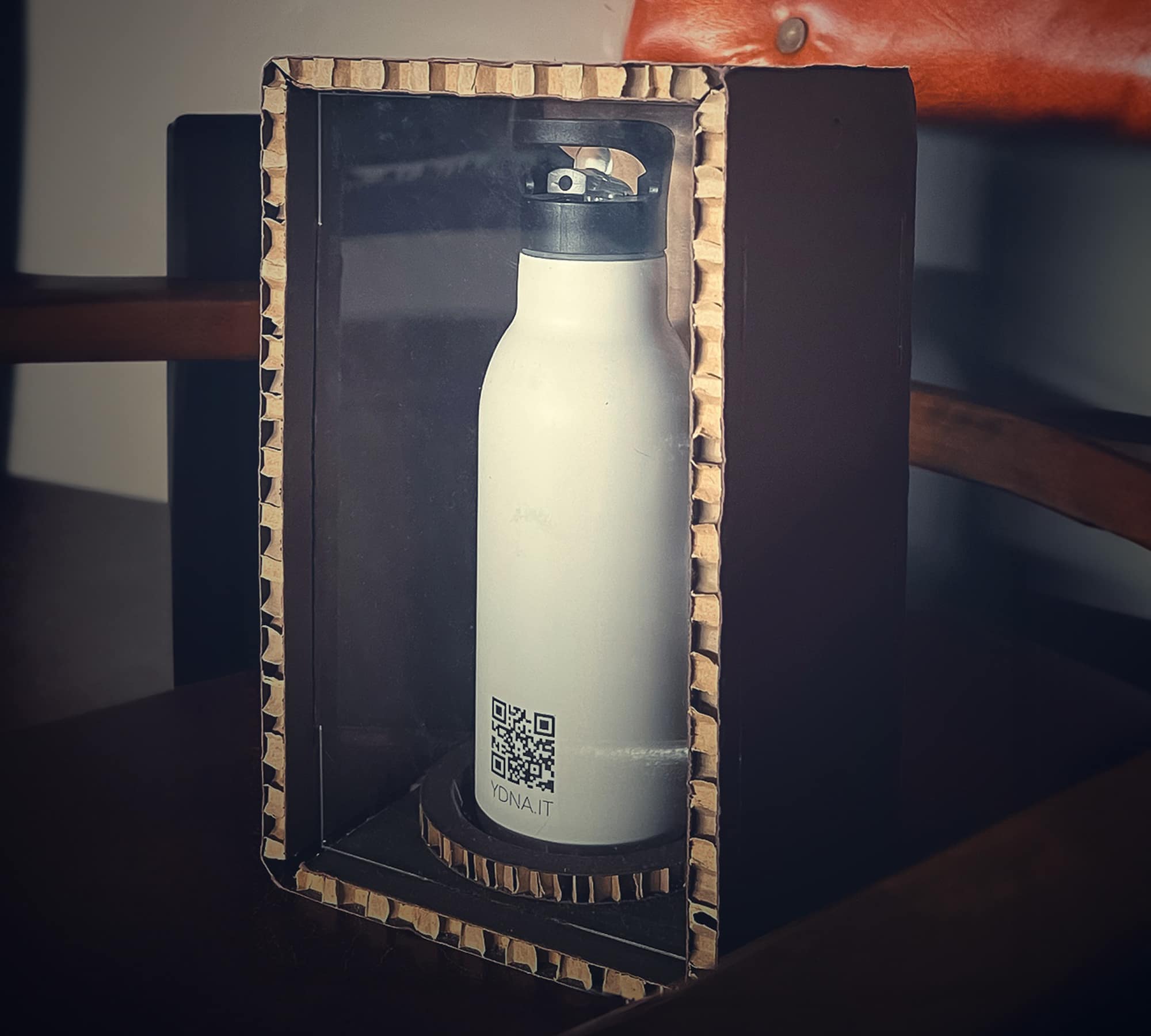 IMMAGINE BORRACCIA STAMPATA CON LOGO DNA